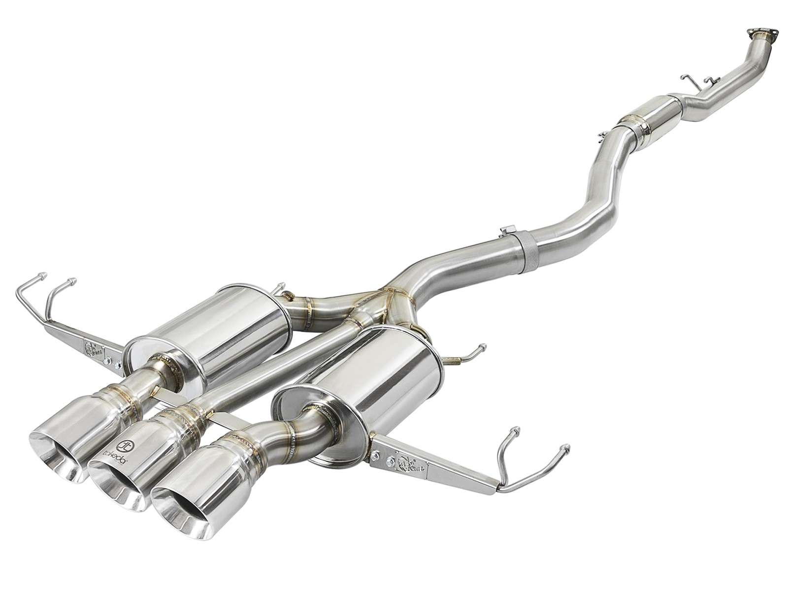 aFe Takeda 3in SS Cat-Back Exhaust w/ Blue Flame Tips | Honda Civic 1.5L (17-20) (49-36624-L)