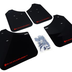 Rally Armor Mud Flaps - Subaru GD WRX STI 2002-2007 (Black/Red)
