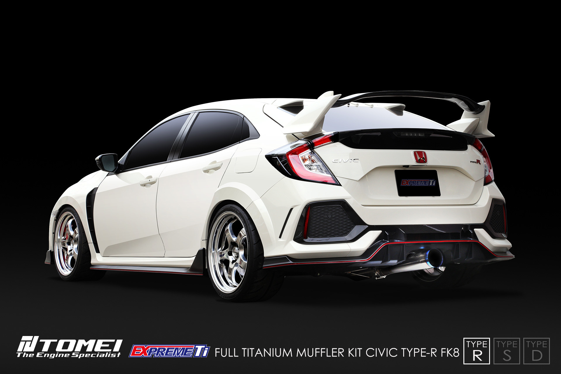 Tomei Expreme Ti Cat-Back Titanium Exhaust – Honda Civic Type R FK8 ...