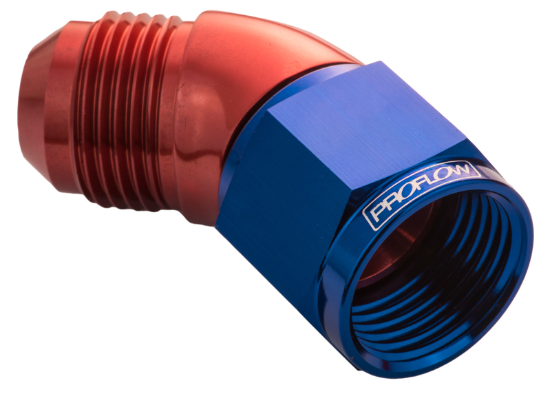Proflow 45 Degree Full Flow Adaptor Male To Female -16AN – Performance ...