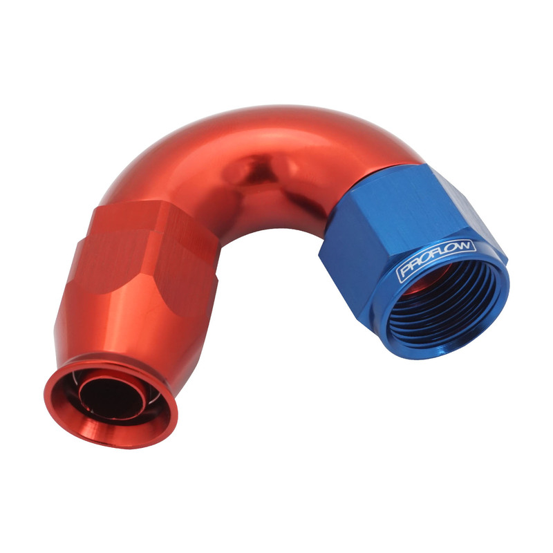 Vibrant 150 Degree High Flow Hose End Fitting for PTFE Lined Hose -12AN