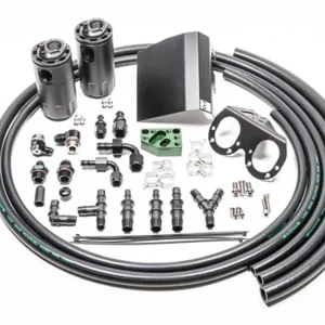 Radium Engineering Dual Fluid Lock Catch Can Kit w/RHD Bracket - Subaru WRX/STI 2001-2007