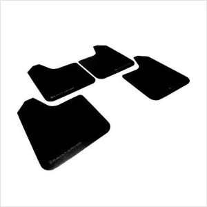 Rally Armor Basic Mud Flaps - Subaru WRX/STI 2002-2007 (Black/Black)